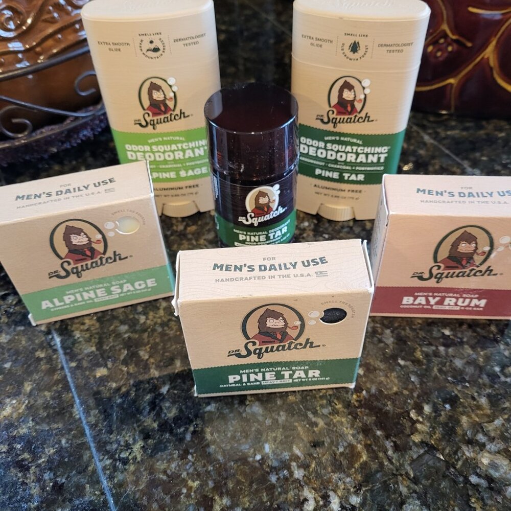 Dr. Squatch Bundle - all new - 3 Soaps and 3 Deodorants - Stocking Stuffers??